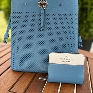 ♠️ Kate Spade ♠️ Marti Large Bucket bag with matching wallet.